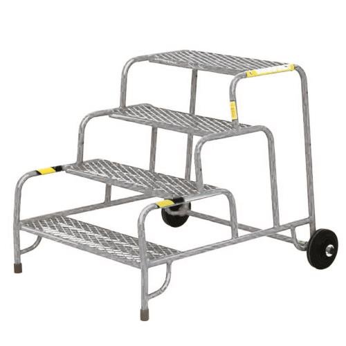 Buttress Step-Up 4 Step  Mesh Tread, Galvanised Finish