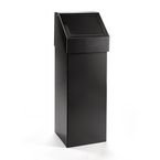 60 Litre Steel Fireretardant Pushbin Black