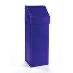 60 Litre Steel Fireretardant Pushbin Blue
