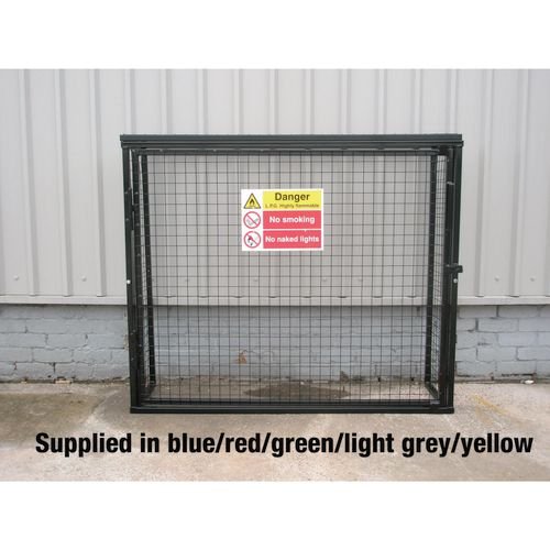 Defender Cage With Mesh Base - H1400 X W1650 X D500mm - Galvanised Steel