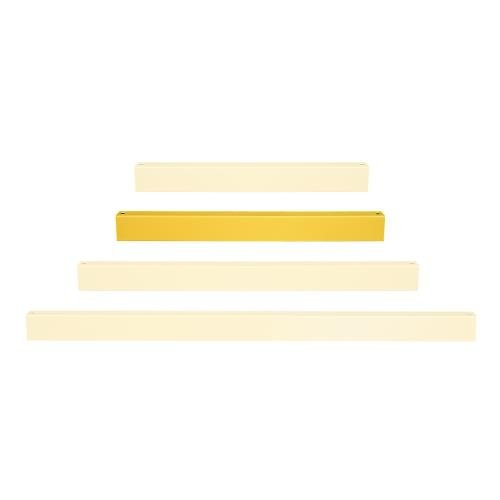 Black Bull Hd Impact Protection Railing System  - Lateral Rail 1,200mml - Indoor Use - Powder Coated - Yellow