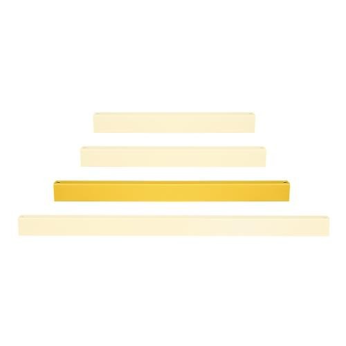 Black Bull Hd Impact Protection Railing System  - Lateral Rail 1,500mml - Indoor Use - Powder Coated - Yellow