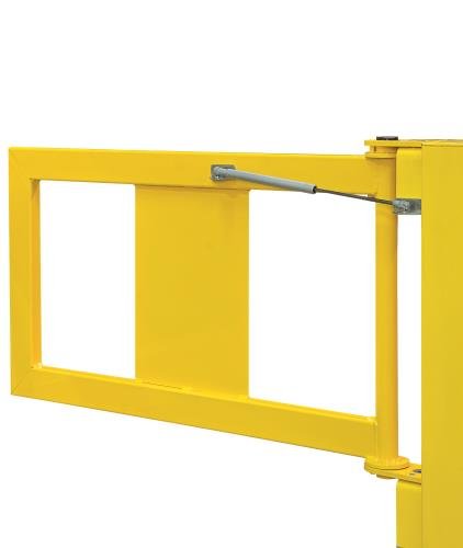 Black Bull Railing System Gate Hd  - 835 X 475mm - Indoor Use - Yellow - Self Closing
