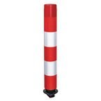 Traffic-line Flexible Post Off-highway- 760 Mmh - Reflective Sleeve - Red/white - No Base