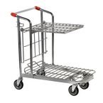 Nestable Stock Trolleywith Folding Shelf