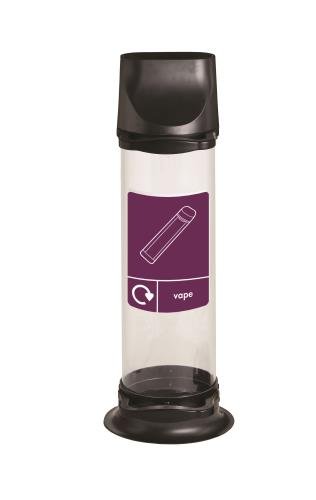 10 Litre Disposable  Vape Recycling Bin, Black