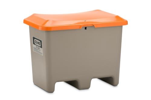 Grit Bin Grp 200 L Grey/Orange  With Forklift Pockets