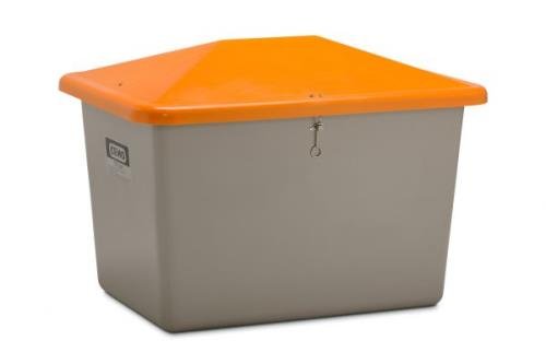 Grit Bin Grp 700 L Grey/Orange