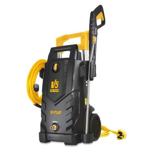 V-Tuf V5 240V X2 Tough Diy Electric Pressure  Washer - 1740Psi, 120Bar, 6L/Min - 8 M Hi-Vis Hose & 5M Cable