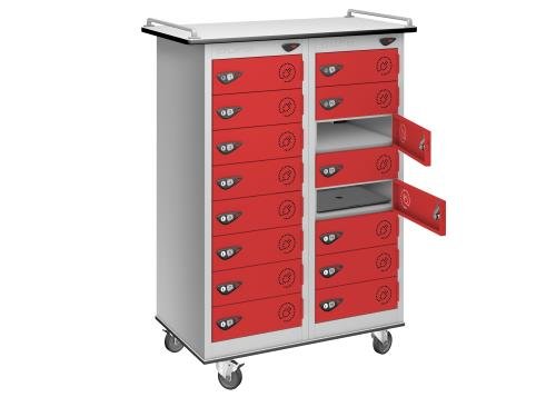 16 Door Laptop  Charging Trolley 3 Pin