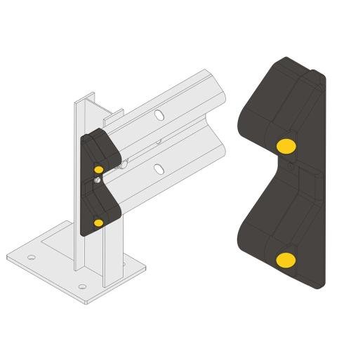 Armco Safety End - Black