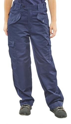 Ladies P/C Trousers Navy 32