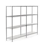 Eclipse Perma Plus Wire  4 Shelf Add On Unit 1625H X 1070W X 460D mm