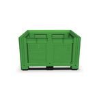 Vented Plastic Box Pallet 770 H X 1000 W X 1200 D mm - Green