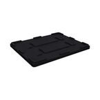 Drop-on Plastic Lid Forbox Pallets 1000 X 1200 mm - Black
