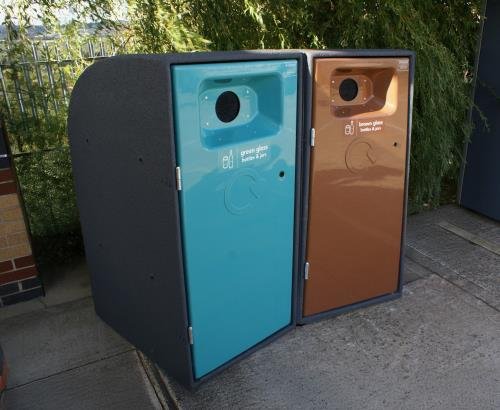Recyclo 240L Bin Housing  (Aqua - Mixed Glass)