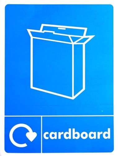 A5 Vinyl Waste Sticker - Cardboard