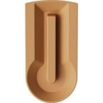 Ubin Recycle Bin Lid Insert- Combined Aperture - Brown for Food