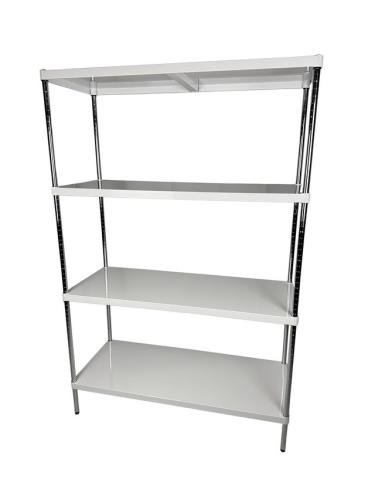 Powder Coated Shelving Unit-  4 Shelves - 1800 H X 900 W X 400 D mm