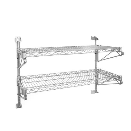Eclipse Perma Plus Wall Shelving  - 2 Tier - 610 H X 1220 W X 305 D mm