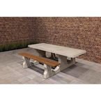 Picnic Table Deluxe Wheelchairaccessible - Natural Concrete