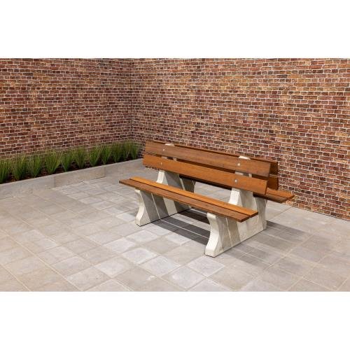 Parkbench Duo - Natural Concrete