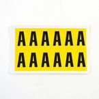 Letter A 12 Characters/card,38 X 21 mm Pack of 10