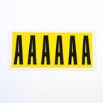 Letter A 6 Characters/card 90 X 38 mm Pack of 10