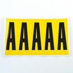 Letter A 5 Characters/card 130 X 45 mm Pack of 10