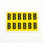 Letter B 12 Characters/card,38 X 21 mm Pack of 10