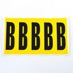 Letter B 5 Characters/card 130 X 45 mm Pack of 10