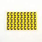Letter C 36 Characters/card,19 X 14 mm Pack of 10