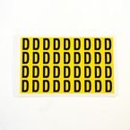 Letter D 36 Characters/card,19 X 14 mm Pack of 10