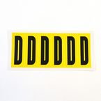Letter D 6 Characters/card 90 X 38 mm Pack of 10