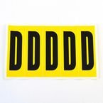 Letter D 5 Characters/card 130 X 45 mm Pack of 10
