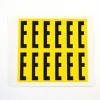 Letter E 12 Characters/card,56 X 21 mm Pack of 10