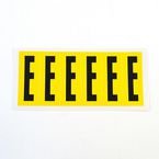 Letter E 6 Characters/card 90 X 38 mm Pack of 10