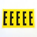 Letter E 5 Characters/card 130 X 45 mm Pack of 10