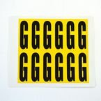 Letter G 12 Characters/card,56 X 21 mm Pack of 10