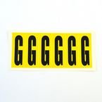 Letter G 6 Characters/card 90 X 38 mm Pack of 10