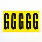 Letter G 5 Characters/card 130 X 45 mm Pack of 10