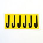 Letter J 6 Characters/card 90 X 38 mm Pack of 10