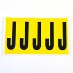 Letter J 5 Characters/card 130 X 45 mm Pack of 10