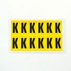Letter K 12 Characters/card,38 X 21 mm Pack of 10