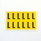 Letter l 12 Characters/card,38 X 21 mm Pack of 10