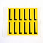 Letter l 12 Characters/card,56 X 21 mm Pack of 10