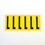 Letter l 6 Characters/card 90 X 38 mm Pack of 10