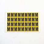 Letter m 36 Characters/card,19 X 14 mm Pack of 10