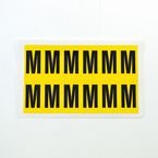 Letter m 12 Characters/card,38 X 21 mm Pack of 10