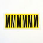 Letter m 6 Characters/card 90 X 38 mm Pack of 10